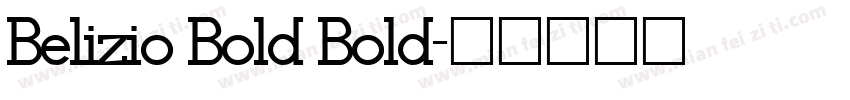 Belizio Bold Bold字体转换
